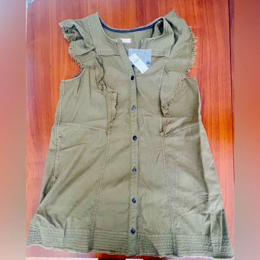 Anthropology Pilcro Olive Green Dress - New!